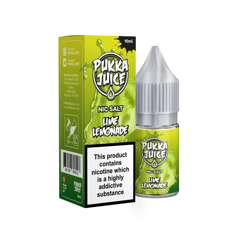 Pukka Juice Nic Salt Lime Lemonade 10ml