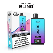 Blueberry Sour Raspberry/Cherry Sour Raspberry The Bling Ultra Plus 30000+ Puffs Prefilled Pod Kit | Only £11.99 | Any 3 for £34