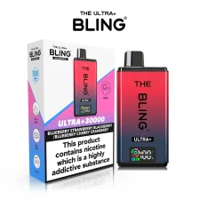 Blueberry Strawberry Blackberry/Blueberry Cherry Cranberry The Bling Ultra Plus 30000+ Puffs Prefilled Pod Kit | Only £11.99 | Any 3 for £34