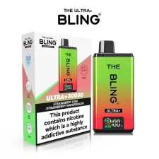 Strawberry Kiwi/Strawberry Watermelon The Bling Ultra Plus 30000+ Puffs Prefilled Pod Kit | Only £11.99 | Any 3 for £34