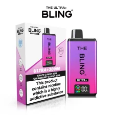 Grape Gummy Bear/Strawberry Gummy Bear The Bling Ultra Plus 30000+ Puffs Prefilled Pod Kit | Only £11.99 | Any 3 for £34