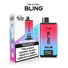 Cherry Watermelon/Watermelon Ice The Bling Ultra Plus 30000+ Puffs Prefilled Pod Kit | Only £11.99 | Any 3 for £34