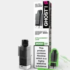 Vapes Bar Ghost Pro 8000+ Refill Pods | Only £6.99 | Any 3 for £18