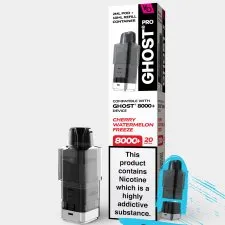 Vapes Bar Ghost Pro 8000+ Refill Pods | Only £6.99 | Any 3 for £18