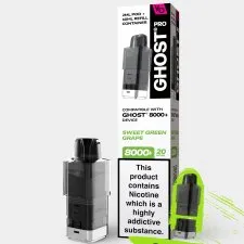 Vapes Bar Ghost Pro 8000+ Refill Pods | Only £6.99 | Any 3 for £18