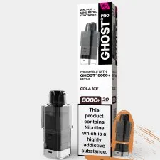 Vapes Bar Ghost Pro 8000+ Refill Pods | Only £6.99 | Any 3 for £18
