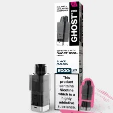 Vapes Bar Ghost Pro 8000+ Refill Pods | Only £6.99 | Any 3 for £18