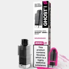 Vapes Bar Ghost Pro 8000+ Refill Pods | Only £6.99 | Any 3 for £18