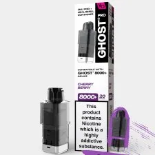 Vapes Bar Ghost Pro 8000+ Refill Pods | Only £6.99 | Any 3 for £18