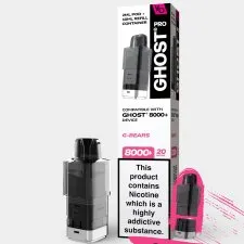 Vapes Bar Ghost Pro 8000+ Refill Pods | Only £6.99 | Any 3 for £18