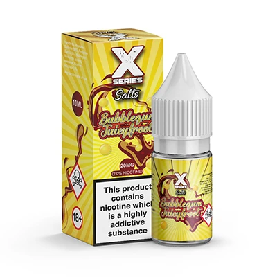 X Series Nic Salt Bubblegum Juicyfroot 10ml