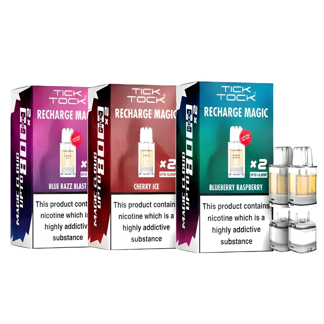 Tick Tock Magic 8000 Prefilled Refill Pods | Only £7.49 | Any 3 for £21