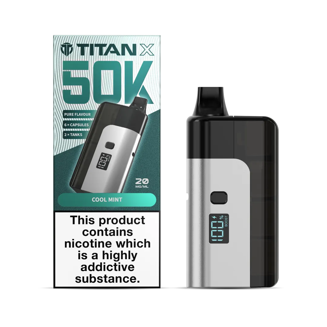 Titan X 50K Puffs Prefilled Pod Kit | Only £10.99 | Any 3 for £30