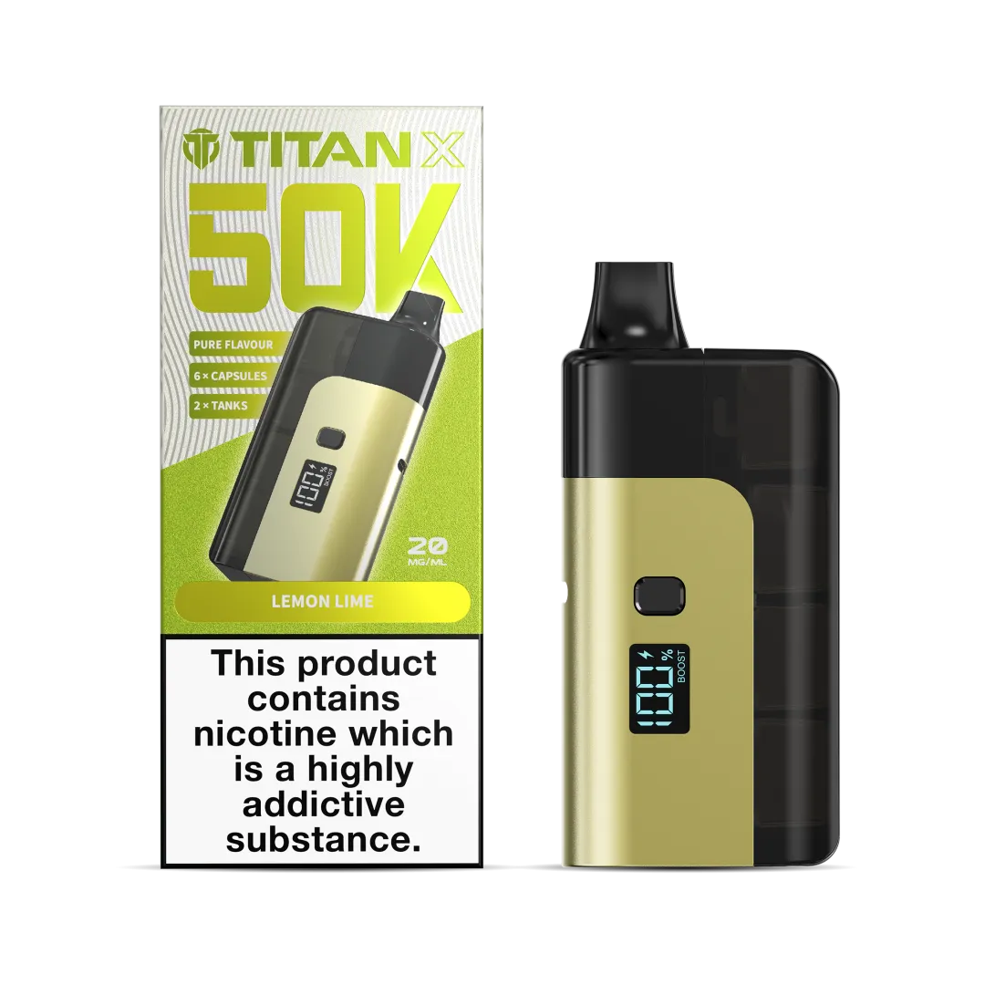 Titan X 50K Puffs Prefilled Pod Kit | Only £10.99 | Any 3 for £30