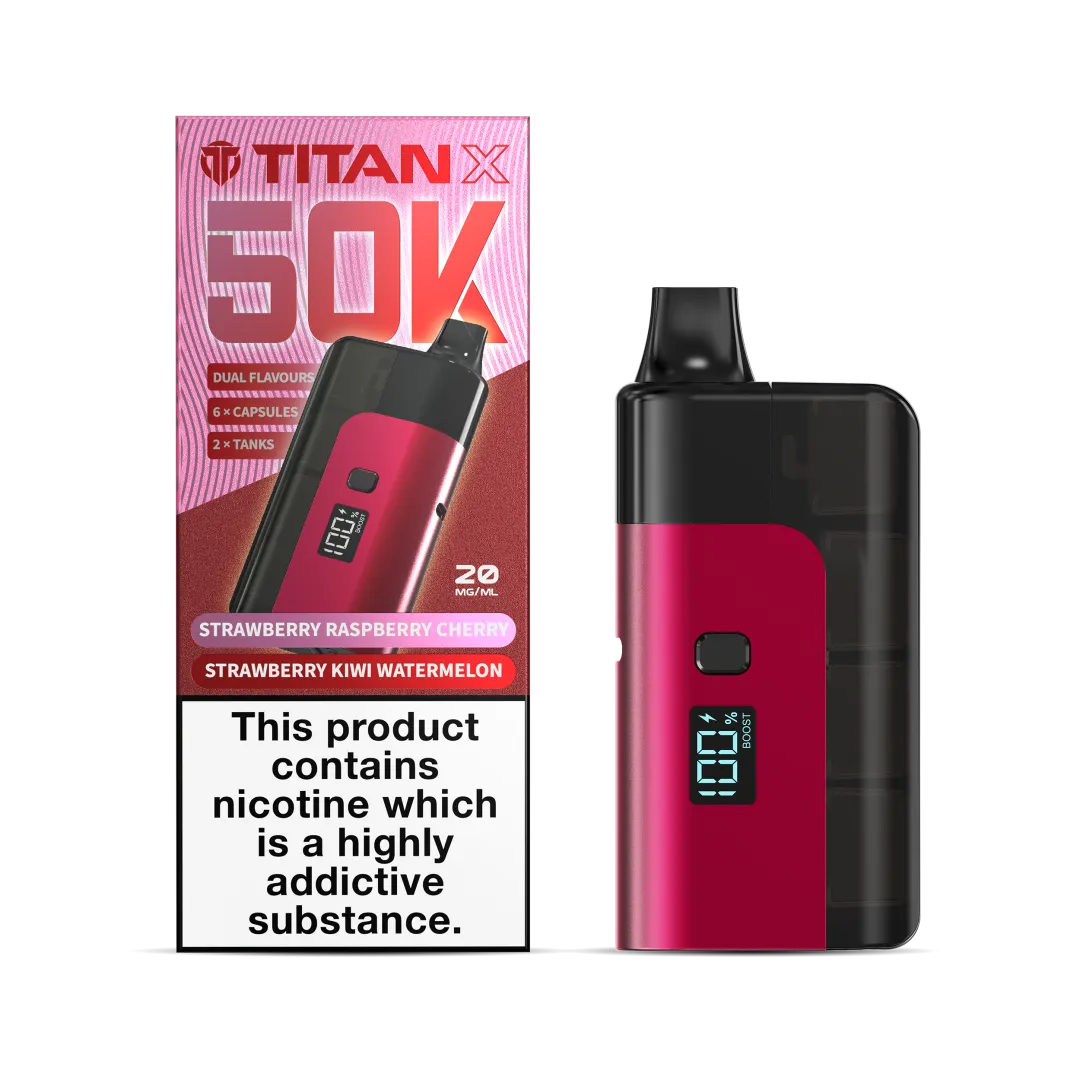 Titan X 50K Puffs Prefilled Pod Kit | Only £10.99 | Any 3 for £30