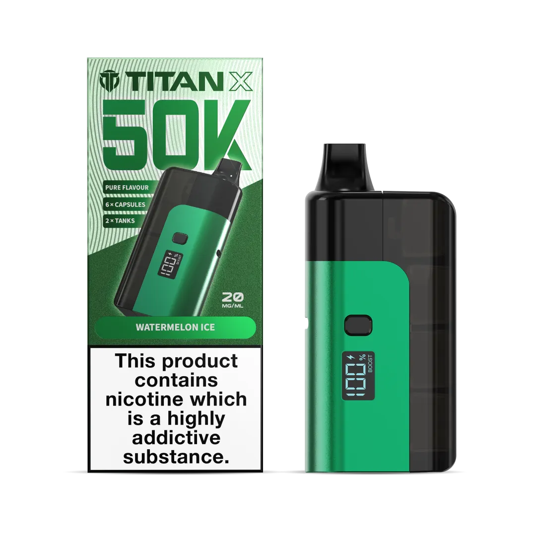 Titan X 50K Puffs Prefilled Pod Kit | Only £10.99 | Any 3 for £30