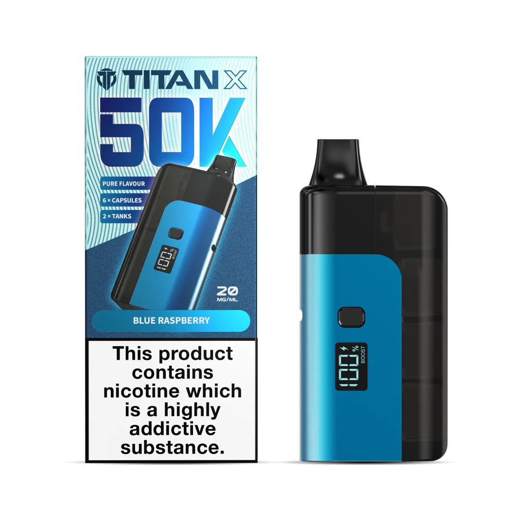 Titan X 50K Puffs Prefilled Pod Kit | Only £10.99 | Any 3 for £30