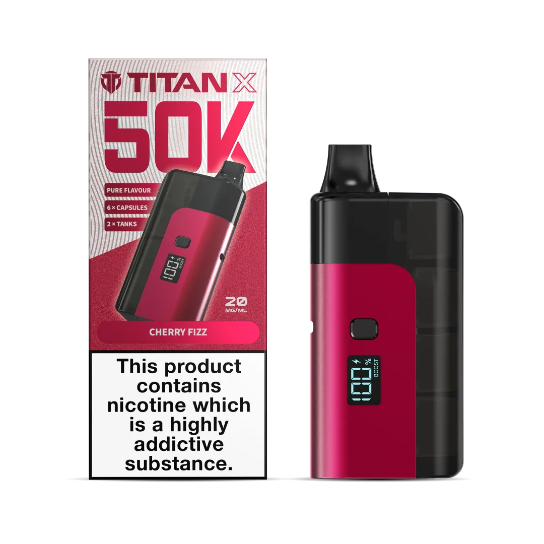 Titan X 50K Puffs Prefilled Pod Kit | Only £10.99 | Any 3 for £30