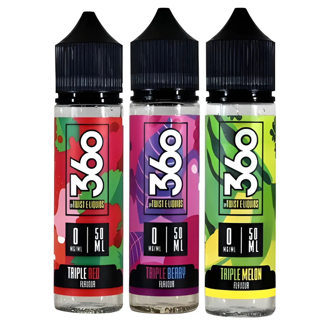 Twist 360 Range 50ml Shortfill E-Liquids