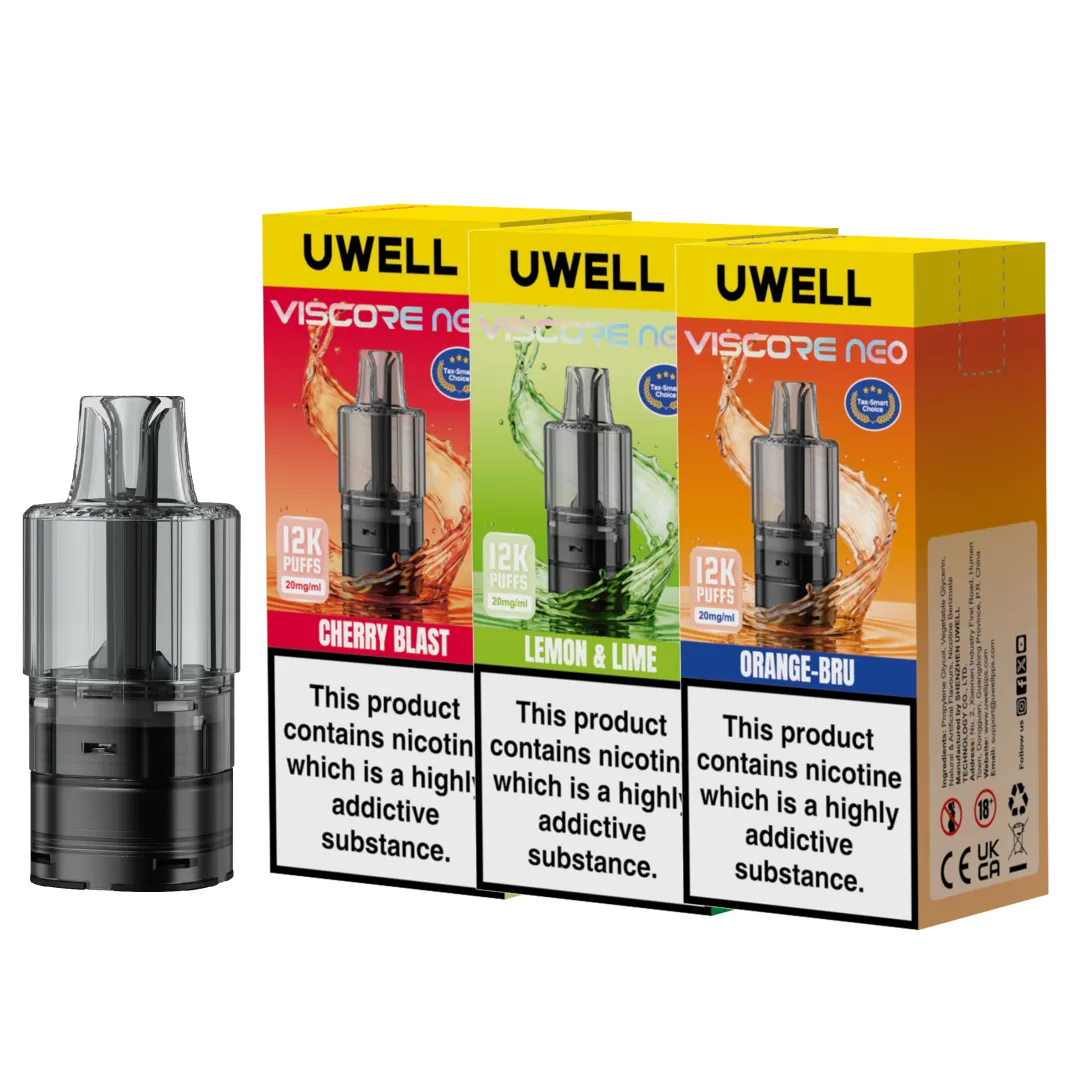 Uwell Viscore Neo 12K Refill Pods | Only £8.99 | Any 3 for £24