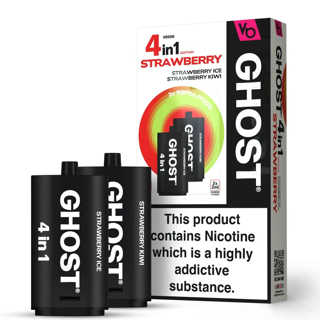Vapes Bar Ghost 4 in 1 Refill Pods | Only £5.99 | Any 3 for £17