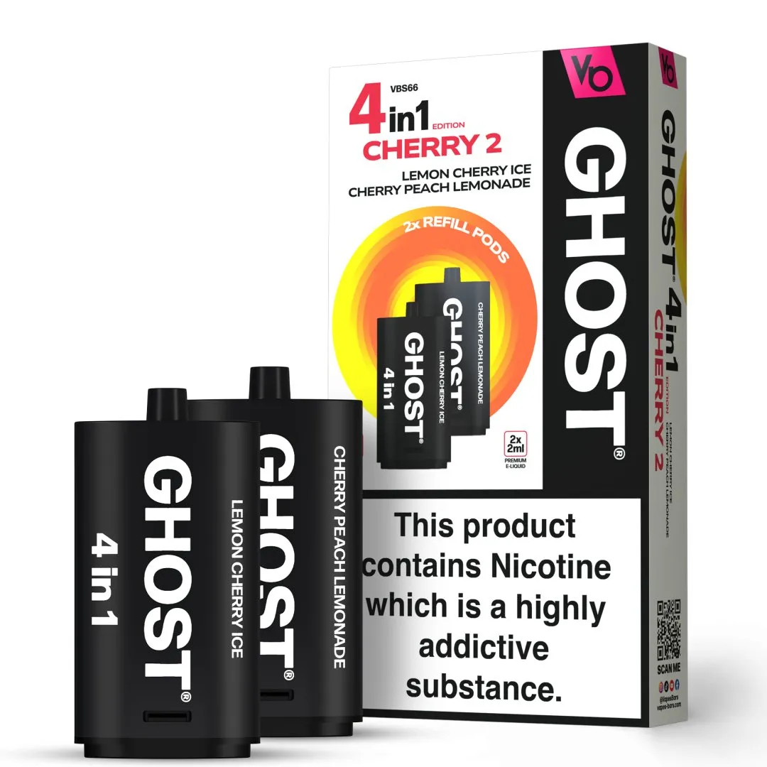 Vapes Bar Ghost 4 in 1 Refill Pods | Only £5.99 | Any 3 for £17