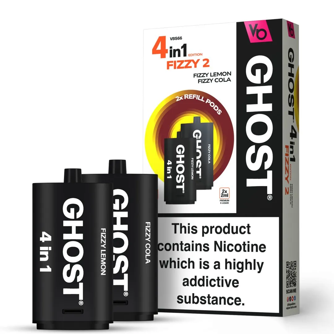 Vapes Bar Ghost 4 in 1 Refill Pods | Only £5.99 | Any 3 for £17