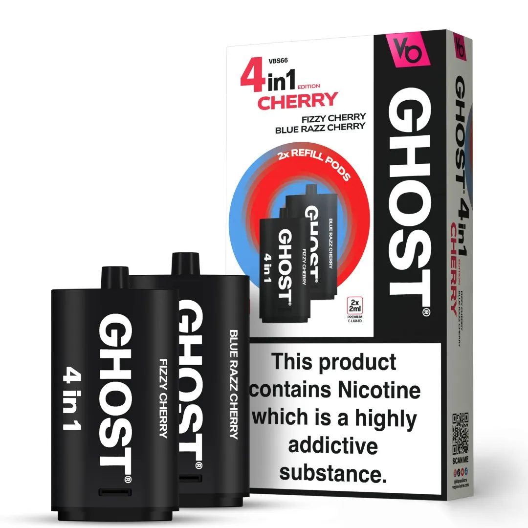 Vapes Bar Ghost 4 in 1 Refill Pods | Only £5.99 | Any 3 for £17