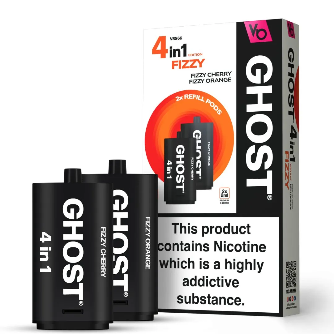 Vapes Bar Ghost 4 in 1 Refill Pods | Only £5.99 | Any 3 for £17