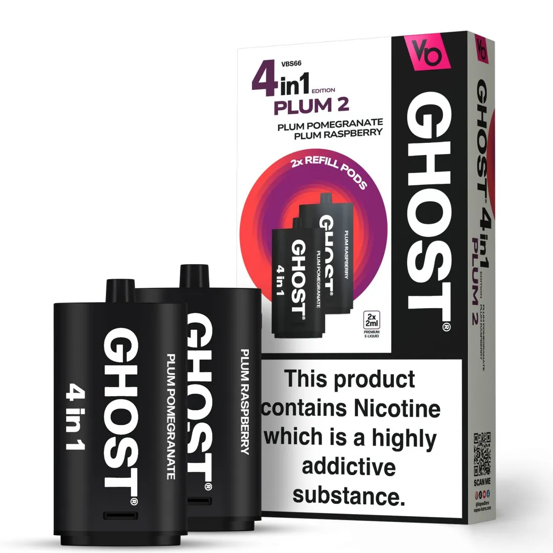Vapes Bar Ghost 4 in 1 Refill Pods | Only £5.99 | Any 3 for £17