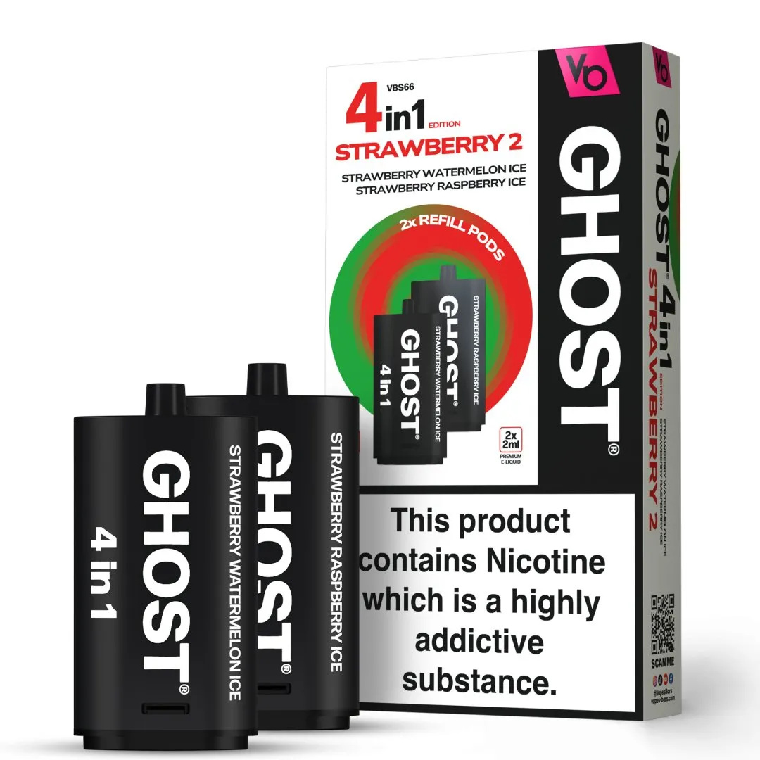 Vapes Bar Ghost 4 in 1 Refill Pods | Only £5.99 | Any 3 for £17