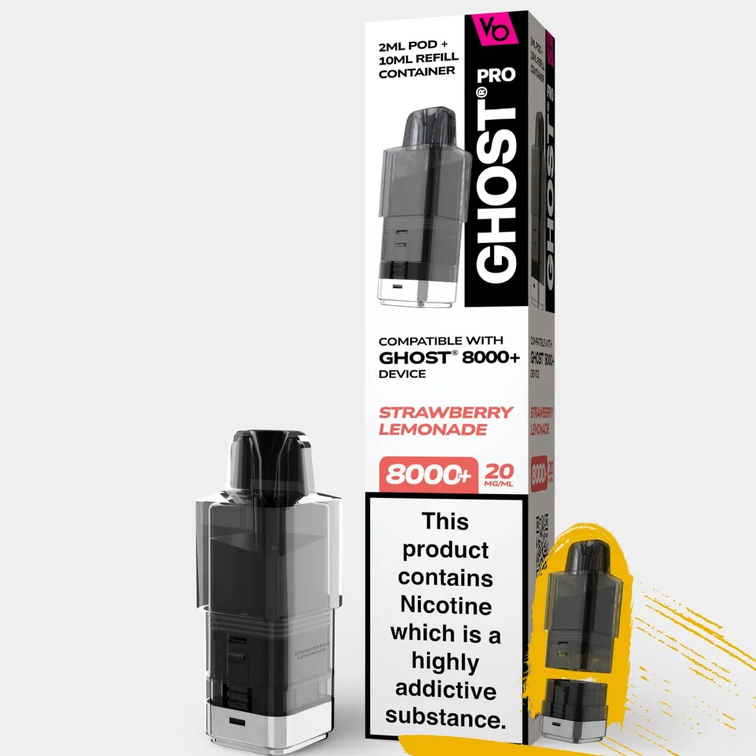 Vapes Bar Ghost Pro 8000+ Refill Pods | Only £6.99 | Any 3 for £18
