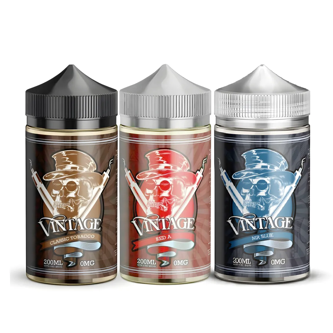 Vintage Premium 200ml E-Liquid Shortfills | Only £9.99