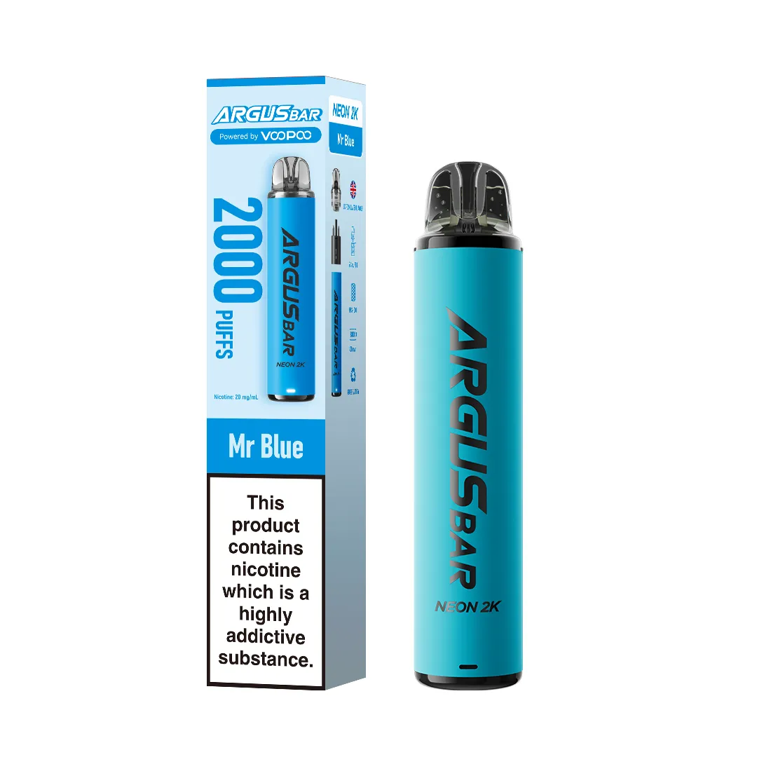 VooPoo Argus Bar Neon 2K Puffs Prefilled Pod Kit | Only £5.99 | Any 3 for £15