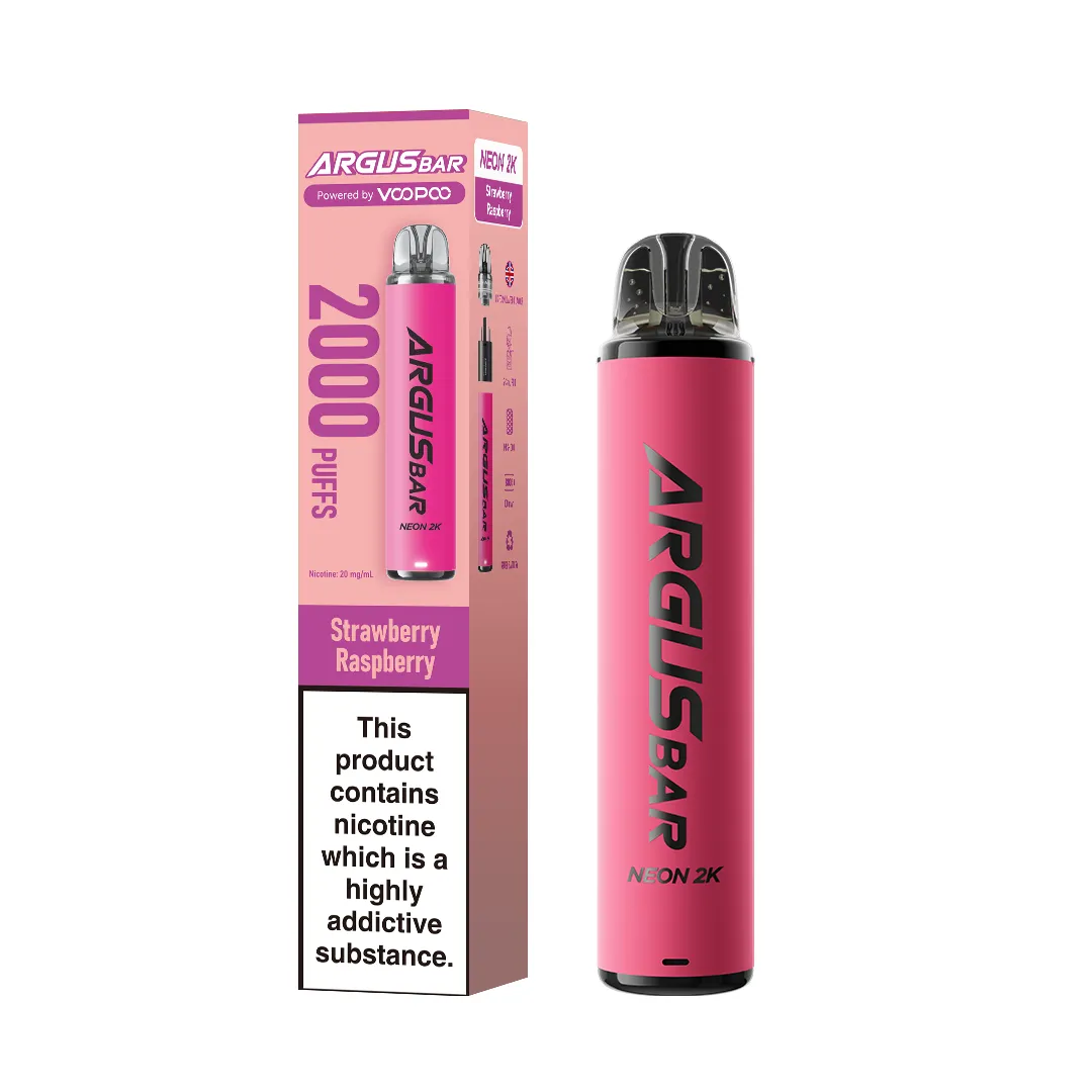 VooPoo Argus Bar Neon 2K Puffs Prefilled Pod Kit | Only £5.99 | Any 3 for £15