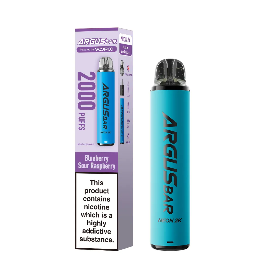 VooPoo Argus Bar Neon 2K Puffs Prefilled Pod Kit | Only £5.99 | Any 3 for £15