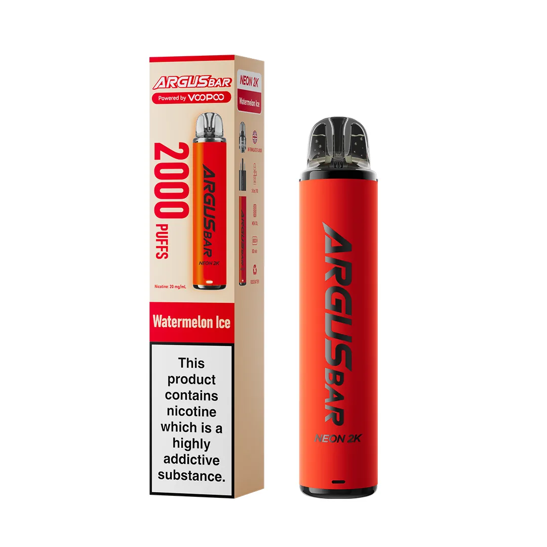 VooPoo Argus Bar Neon 2K Puffs Prefilled Pod Kit | Only £5.99 | Any 3 for £15