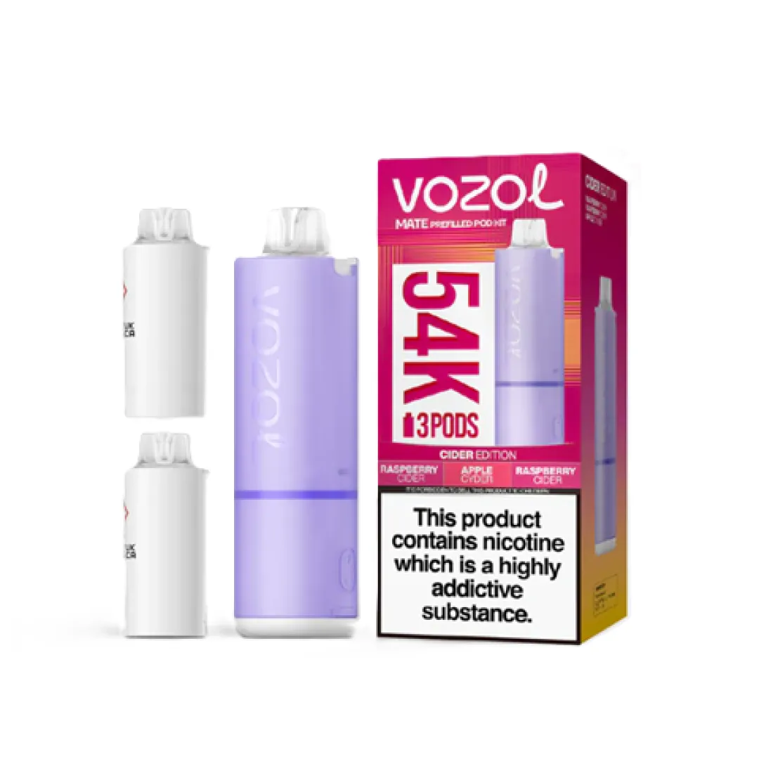 Box of 5 / Box of 10 Vozol Mate 54K Puffs Prefilled Pod Kit | Only £44.99