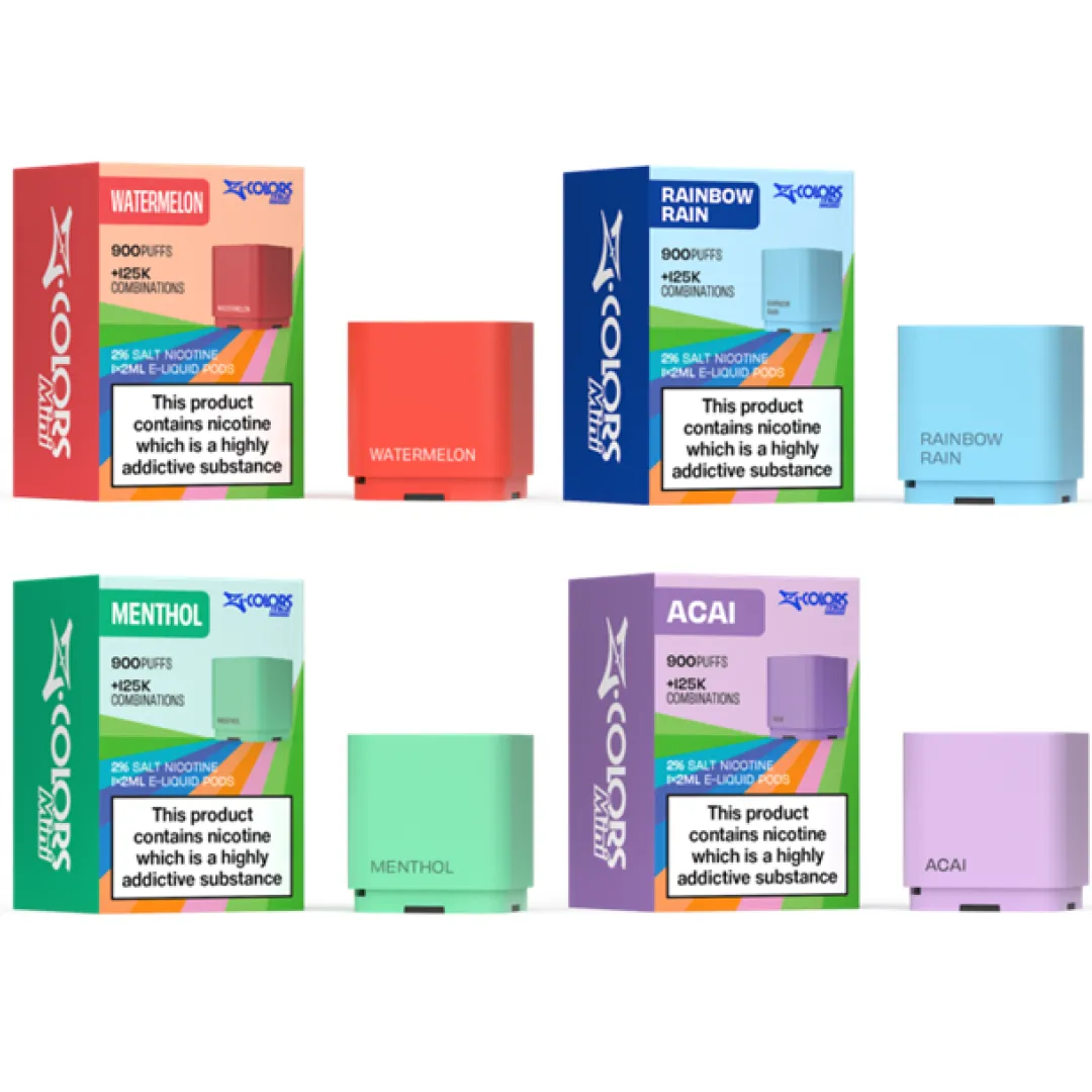 ZColours 900 Puffs Replacement Prefilled Pods by ZLabs (STACKABLE VAPE) | Only £3.99