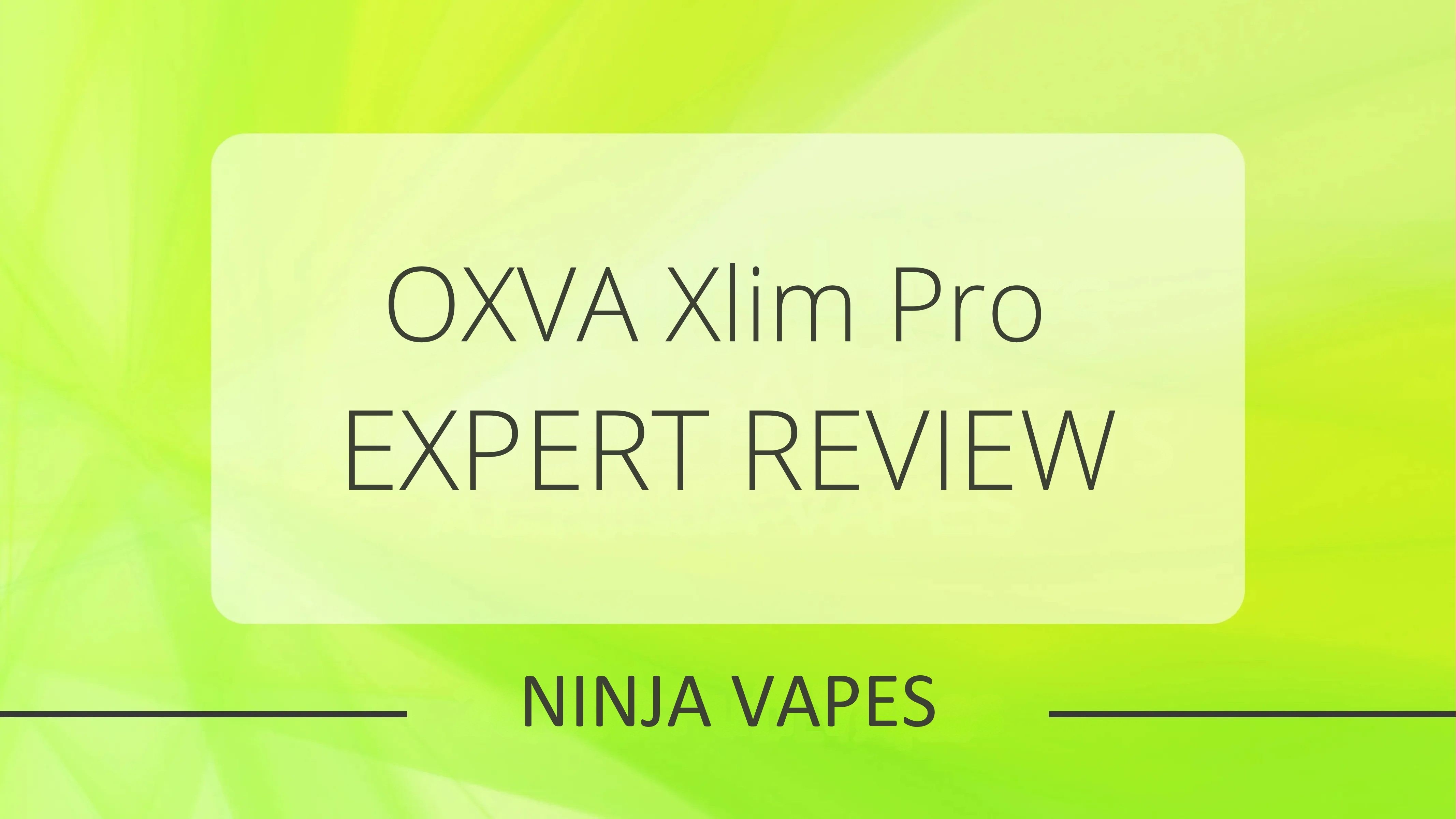 OXVA Xlim Pro Review