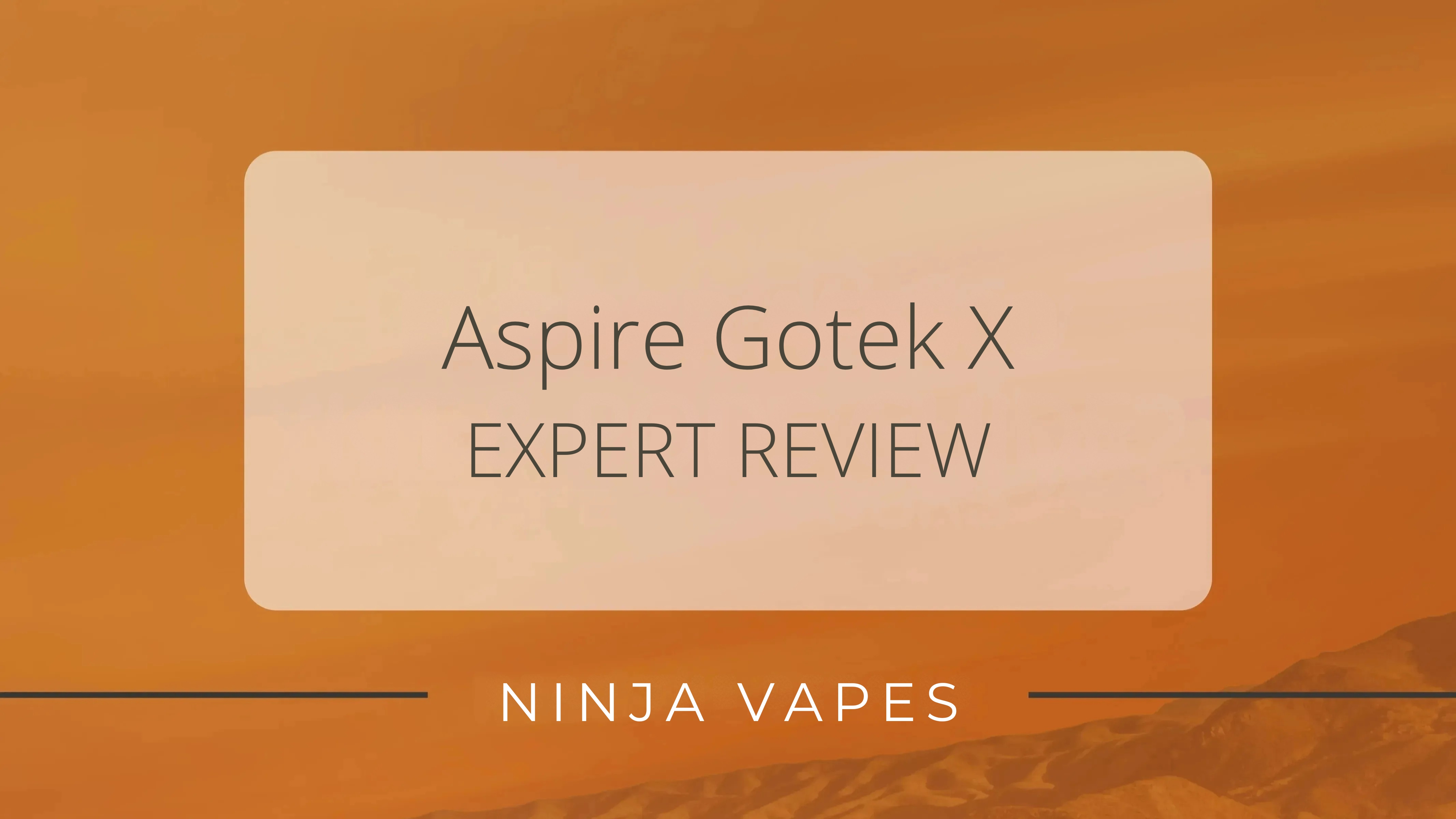 Aspire Gotek X Review