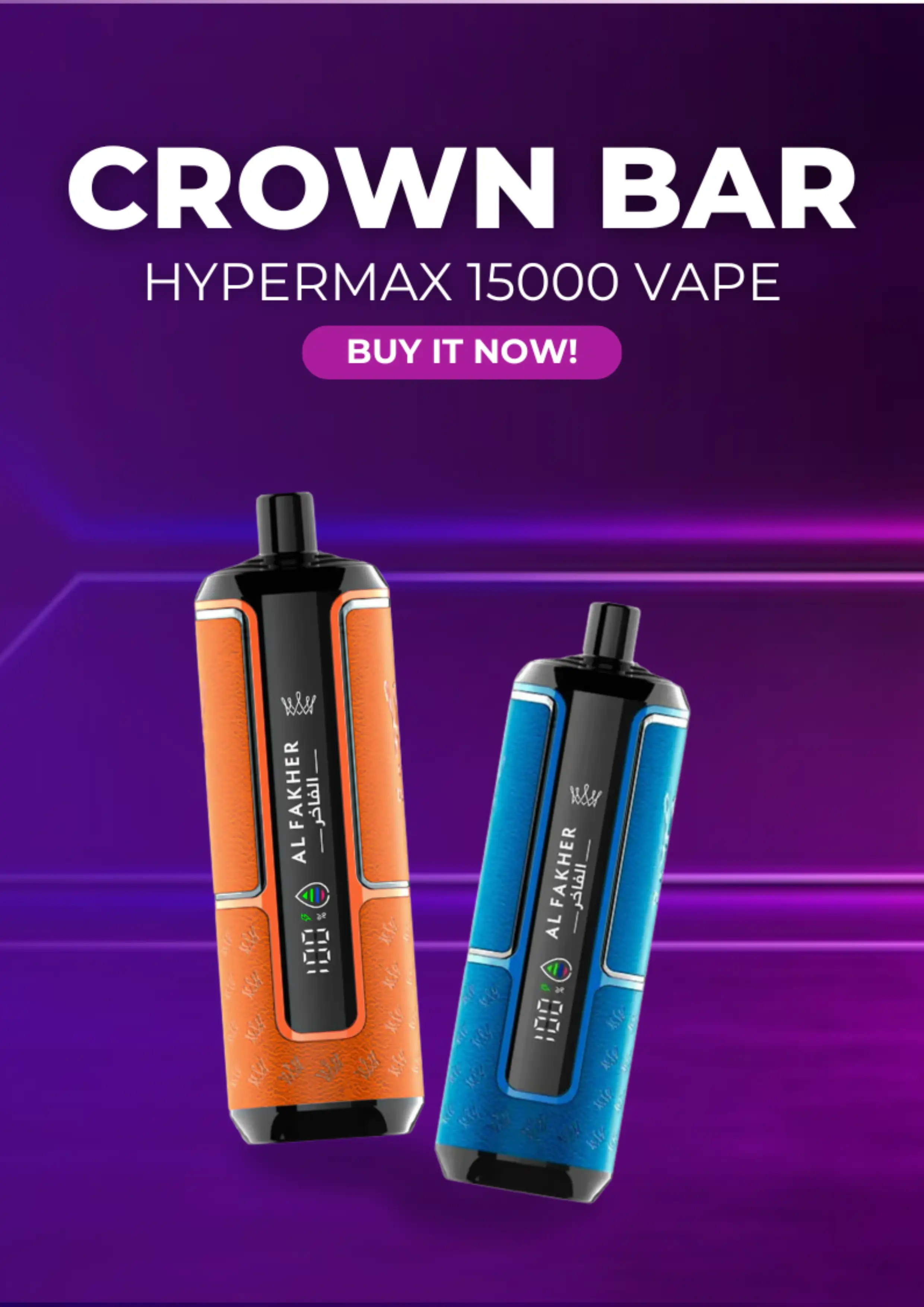 Al Fakher Crown Bar Hypermax 15000 Vape