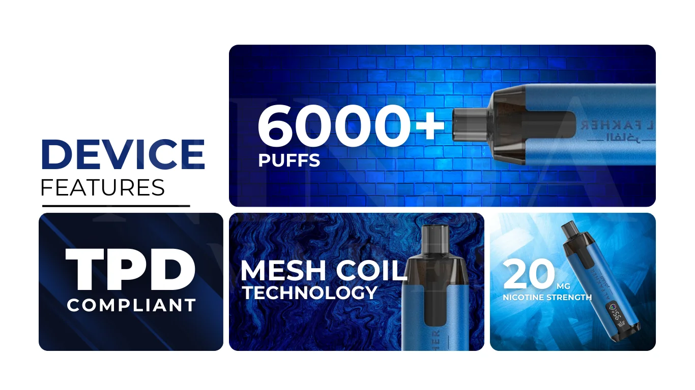 Al Fakher Supermax 6000 Puffs Specifications