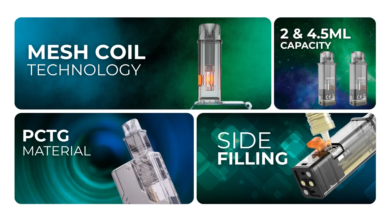 Aspire Gotek X Replacement Pod Specifications