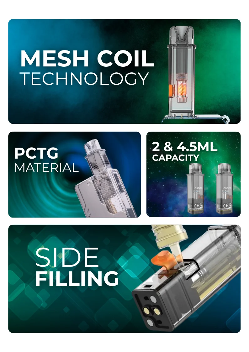 Aspire Gotek X Replacement Pod Specifications