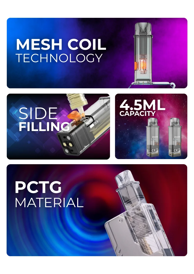 Aspire Gotek X Vape Kit Mesh Coil Tech