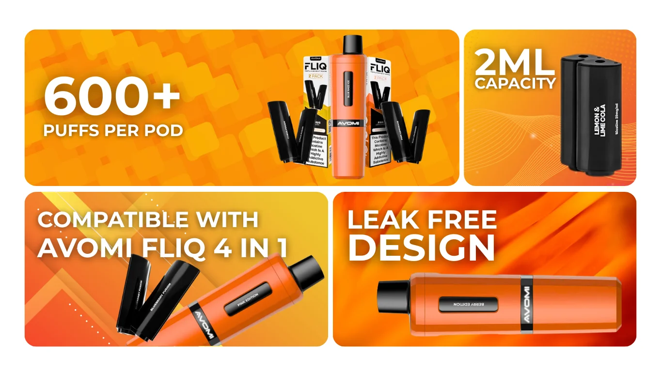 Avomi Fliq Prefilled Pods Specifications