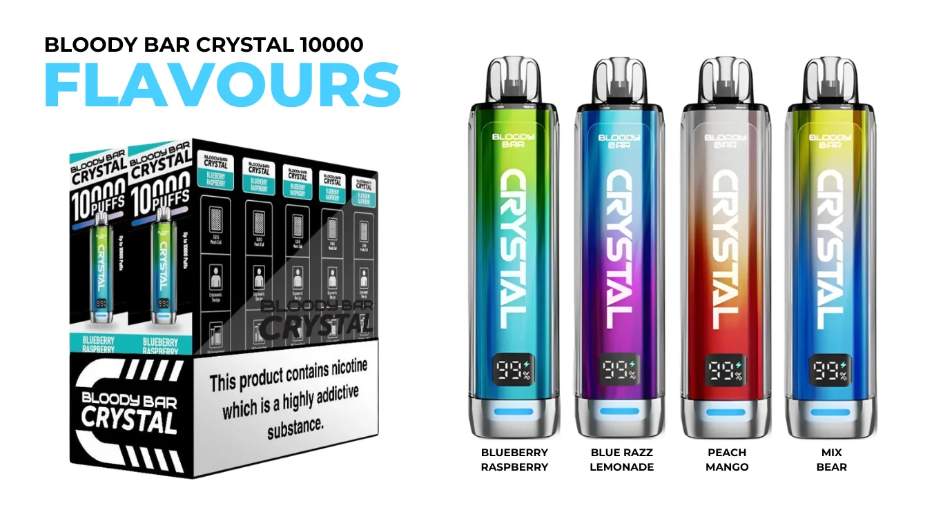 Bloody Bar Crystal 10k Disposable Vape Flavours