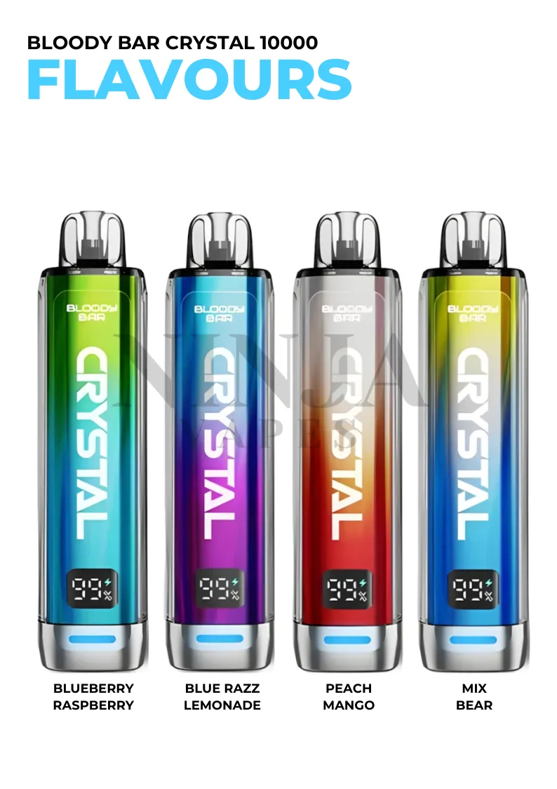 Bloody Bar Crystal 10k Disposable Vape Flavours