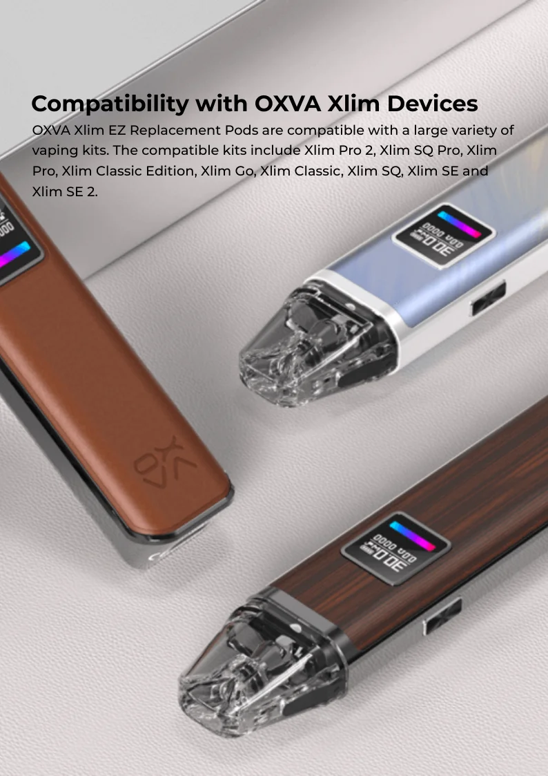 Compatibility with OXVA Xlim Devices